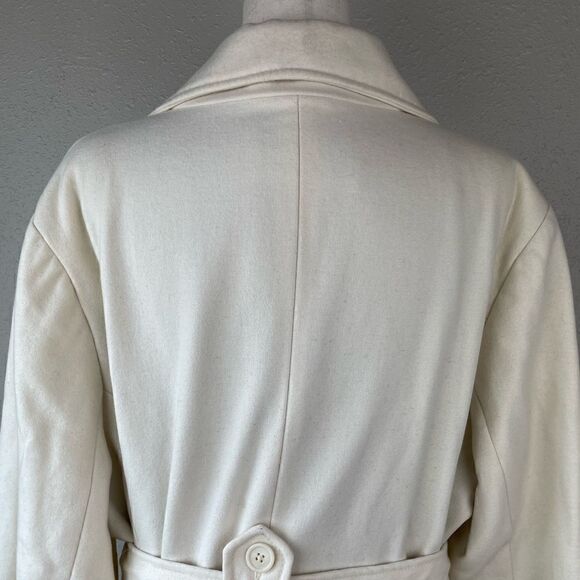 Merona Wool Blend Belted Over Coat Size 3 EUC - Picture 6 of 9